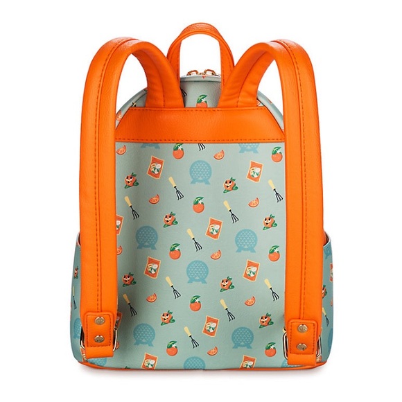 Disney Parks Orange Bird Loungefly Mini Backpack Flower & Garden Epcot NWT - Picture 3 of 7